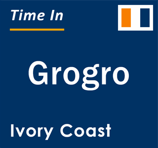 Current local time in Grogro, Ivory Coast