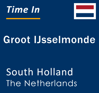 Current local time in Groot IJsselmonde, South Holland, The Netherlands