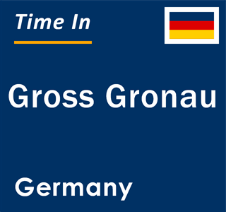 Current local time in Gross Gronau, Germany