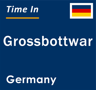 Current local time in Grossbottwar, Germany