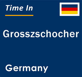 Current local time in Grosszschocher, Germany