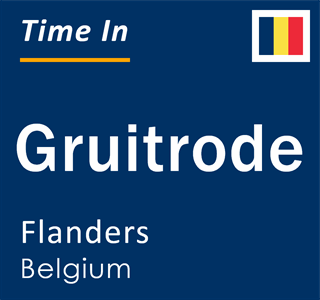 Current local time in Gruitrode, Flanders, Belgium