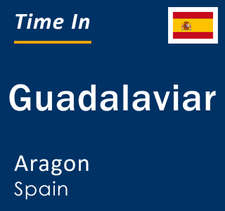 Current local time in Guadalaviar, Aragon, Spain