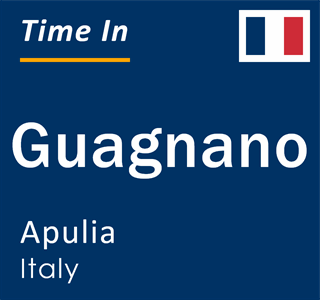 Current local time in Guagnano, Apulia, Italy