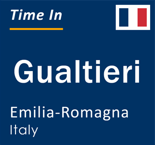 Current local time in Gualtieri, Emilia-Romagna, Italy