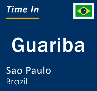 Current local time in Guariba, Sao Paulo, Brazil