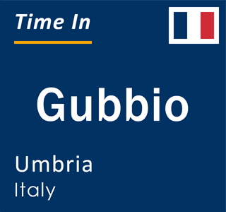 Current local time in Gubbio, Umbria, Italy