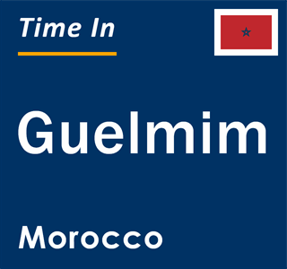 Current local time in Guelmim, Morocco