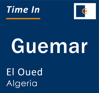 Current local time in Guemar, El Oued, Algeria