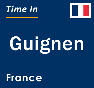 Current local time in Guignen, France