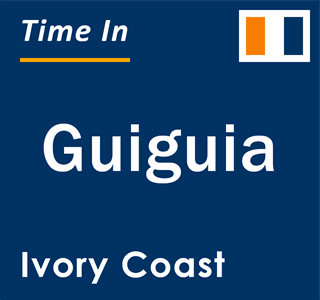 Current local time in Guiguia, Ivory Coast