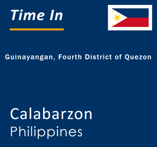 Current local time in Guinayangan, Fourth District of Quezon, Calabarzon, Philippines