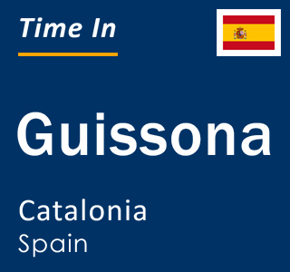 Current local time in Guissona, Catalonia, Spain