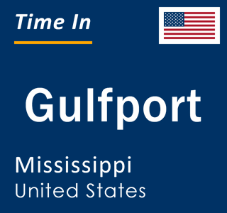 Current time in Gulfport, Mississippi, United States
