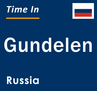 Current local time in Gundelen, Russia