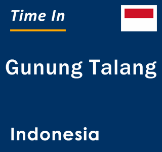 Current local time in Gunung Talang, Indonesia