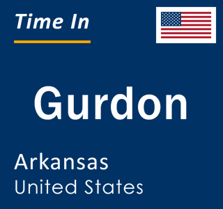 Current local time in Gurdon, Arkansas, United States