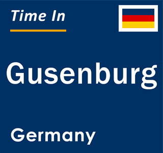 Current local time in Gusenburg, Germany