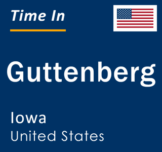 Current local time in Guttenberg, Iowa, United States