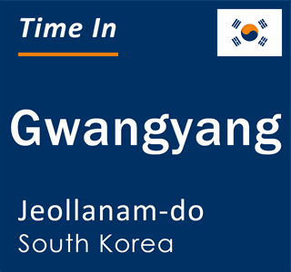 Current local time in Gwangyang, Jeollanam-do, South Korea