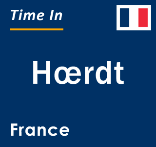 Current local time in Hœrdt, France