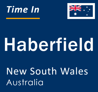 Current local time in Haberfield, New South Wales, Australia