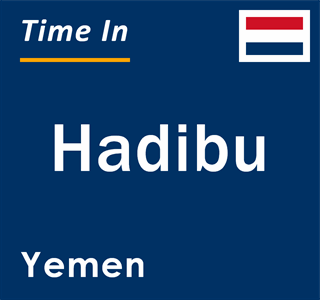 Current local time in Hadibu, Yemen