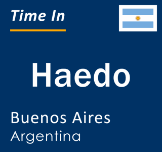 Current local time in Haedo, Buenos Aires, Argentina