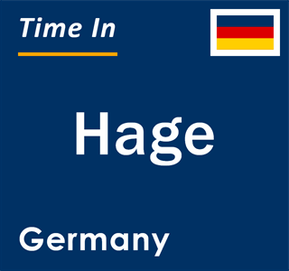 Current local time in Hage, Germany