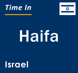 Current local time in Haifa, Israel