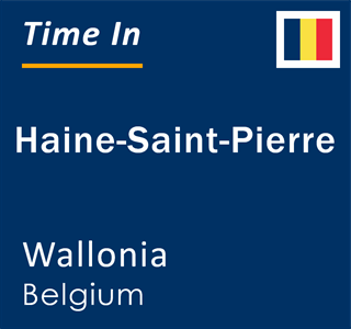 Current local time in Haine-Saint-Pierre, Wallonia, Belgium