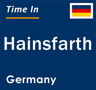 Current local time in Hainsfarth, Germany