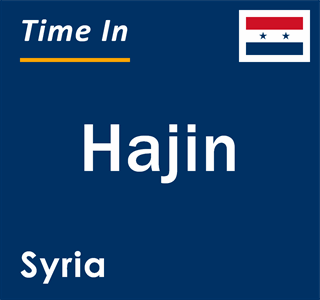 Current local time in Hajin, Syria