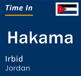 Current local time in Hakama, Irbid, Jordan