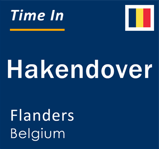 Current local time in Hakendover, Flanders, Belgium