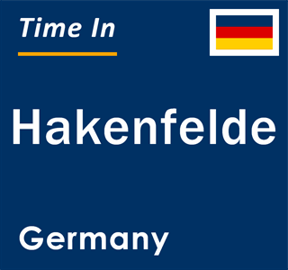 Current local time in Hakenfelde, Germany