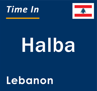 Current local time in Halba, Lebanon