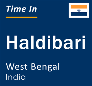 Current local time in Haldibari, West Bengal, India