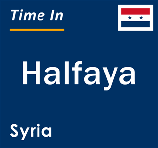 Current local time in Halfaya, Syria