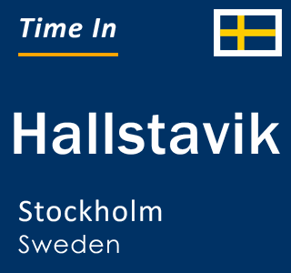 Current local time in Hallstavik, Stockholm, Sweden