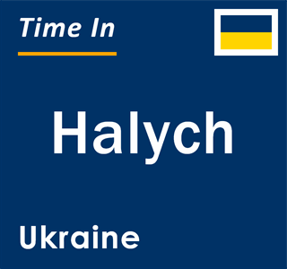 Current local time in Halych, Ukraine