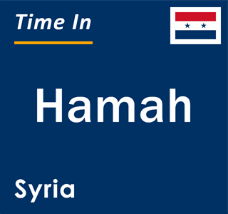 Current local time in Hamah, Syria