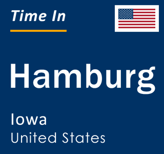 Current local time in Hamburg, Iowa, United States