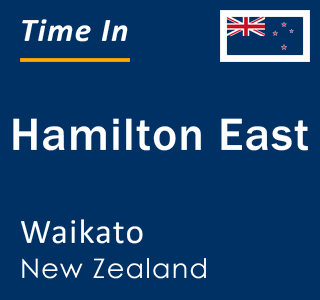 Current local time in Hamilton East, Waikato, New Zealand