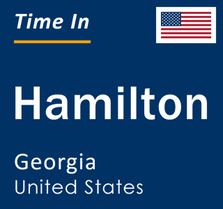 Current local time in Hamilton, Georgia, United States