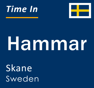 Current local time in Hammar, Skane, Sweden