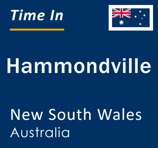 Current local time in Hammondville, New South Wales, Australia