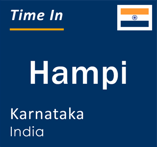 Current local time in Hampi, Karnataka, India