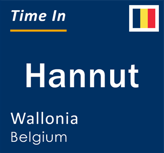 Current time in Hannut, Wallonia, Belgium