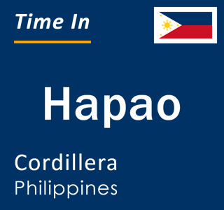 Current local time in Hapao, Cordillera, Philippines
